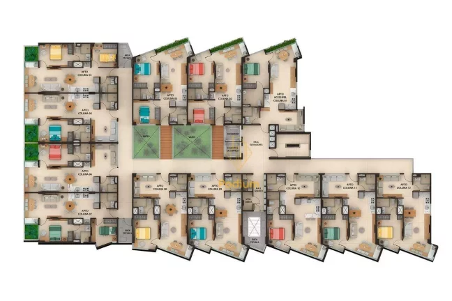 Imagem Coberturas Duplex com vista e a beira mar da praia de Cabo Branco - CO0118