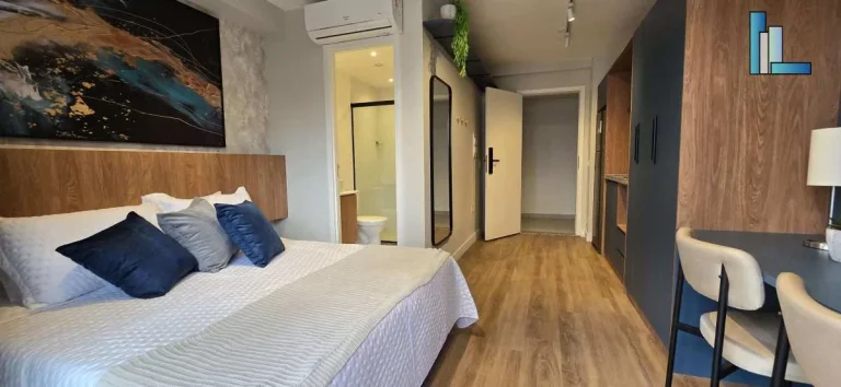 Imagem Studio pronto para morar de 26m2 perto do metrô Alto da Boa Vista - ótimo para morar e investir