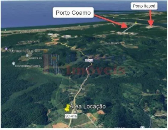 Imagem Área Logística / Retroportuária para locação - Frente SC-416