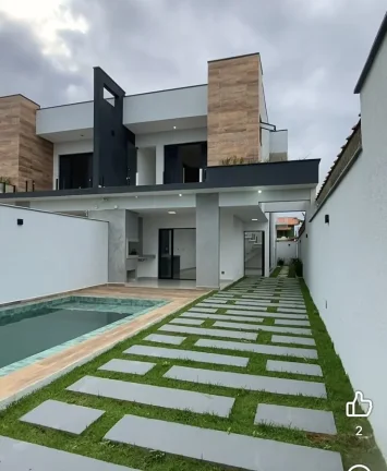 Imagem Casa para Venda em Itanhaém, Bopiranga, 3 dormitórios, 3 suítes, 1 banheiro, 4 vagas