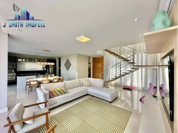 Imagem Casa 3 suítes, moderna e integrada. Escritório, lareira, piscina e gourmet!