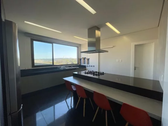 Imagem Excelente casa alto padrão mobiliada com piscina e spa, 3 suítes em Alphaville V
