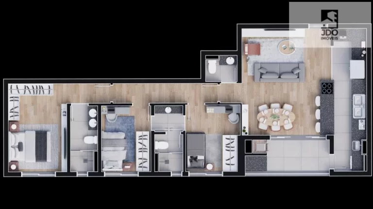 Imagem Apartamento a Venda no bairro Boa Vista - Curitiba, PR