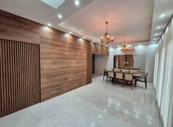 Imagem Imperdível oportunidade de adquirir casa de luxo em Votorantim-SP, no Alphaville Nova Esplanada 3, com 4 quartos, 3 suítes, 4 vagas de garagem e 204,10 m² de área.