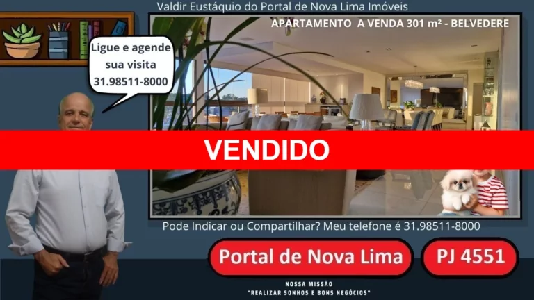 APARTAMENTO RESIDENCIAL em BELO HORIZONTE - MG, BELVEDERE