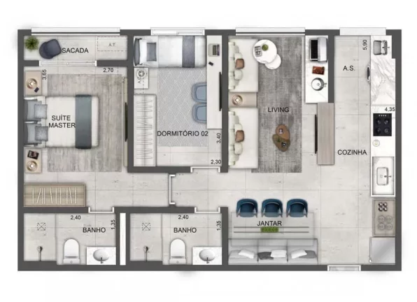 Imagem Blue Home Resort Jockey - Residencial