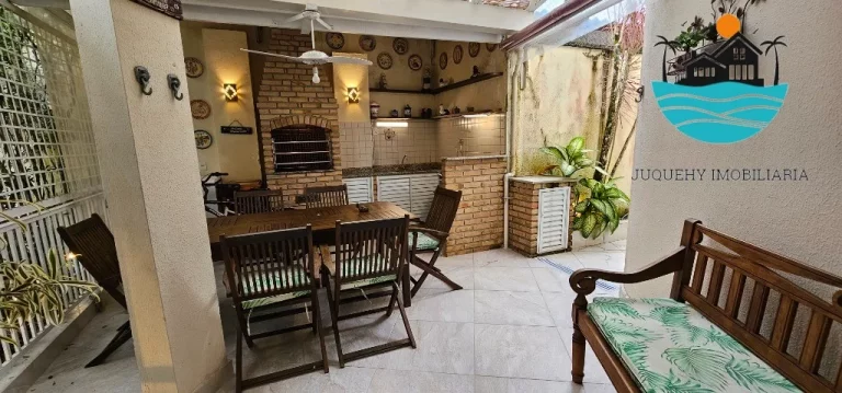 Imagem Alugar Casa anual em Juquehy em Condomínio Fechado - com 4 dormitórios, 2 suíte, 200m da praia - Acomodação máx. 10 pessoas | Juquehy Imobiliária