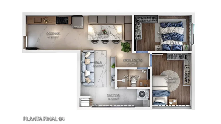 Imagem Apartamento em Santo Antônio - Joinville SC