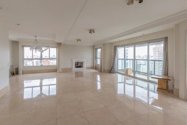 Imagem Ótima cobertura com 600m², Moema Índios, com vista espetacular. Amplo living para vários ambient...