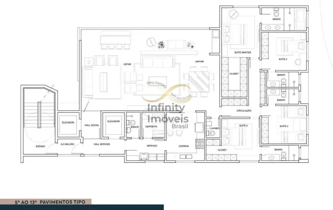 Imagem Halley - Apartamento à venda no bairro Santa Lúcia - Belo Horizonte/MG