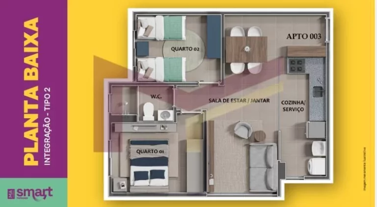 Imagem Apartamento 2/4 em Condomínio, Residencial para Venda, PAPAGAIO, Feira de Santana