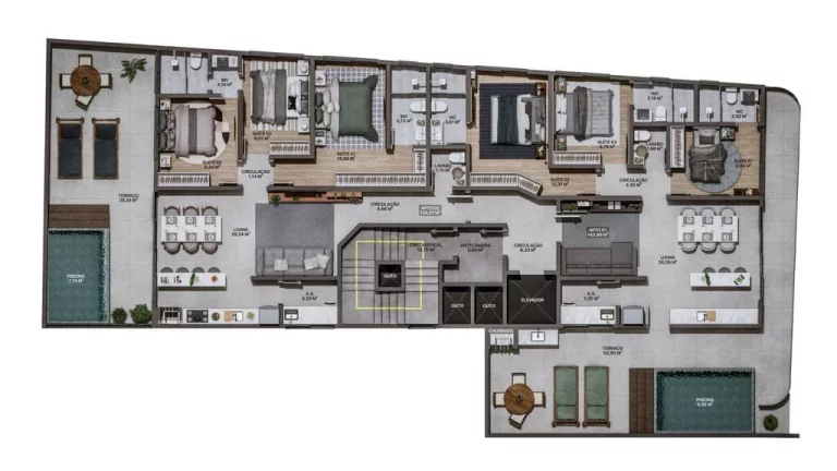 Imagem Apartamento à venda no bairro Praia Brava de Itajaí - Itajaí/SC