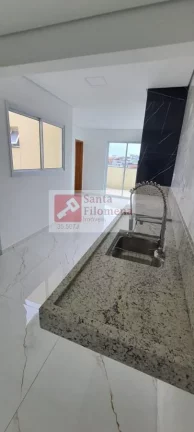 Imagem Cobertura para Venda em Santo André, Jardim Santo Antônio, 2 dormitórios, 1 suíte, 3 banheiros, 2 vagas