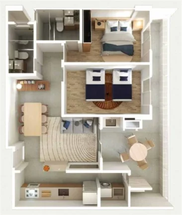 Imagem APARTAMENTO COM 65.78 m² - GUILHERMINA - PRAIA GRANDE SP