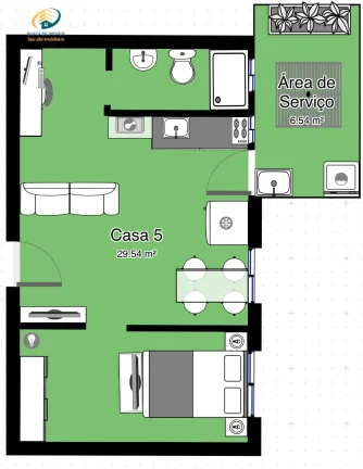 Imagem Apartamento Studio mobiliado