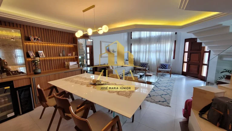 Imagem Sobrado amplo, 03 dorms, mezanino, piscina, 08 vagas, excelente localização