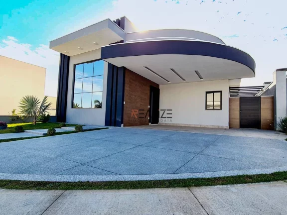 Imagem Casa moderna com 3 suítes e escritório à venda, 235 m² por R$ 2.250.000 - Condomínio Maria Dulce - Indaiatuba/SP