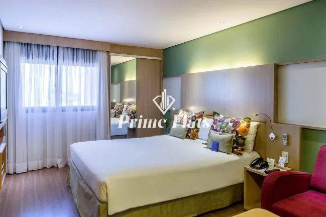 Imagem Flat disponível para venda no Mercure São Paulo Nações Unidas, com 27m², 1 dormitório e 1 vaga de garagem