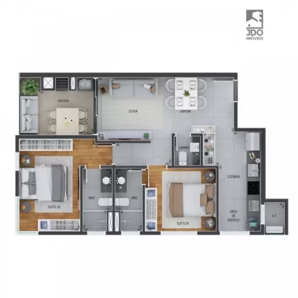 Imagem Apartamento a Venda no bairro Água Verde - Curitiba, PR