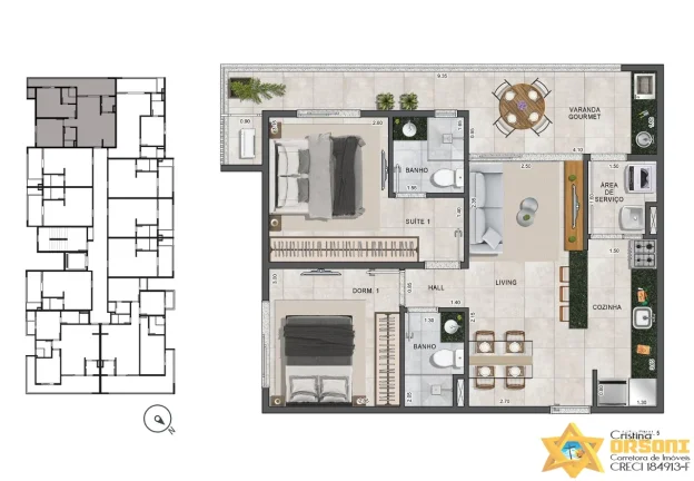 Imagem OPORTUNIDADE DE APARTAMENTO NA PLANTA LAVI RESIDENCE