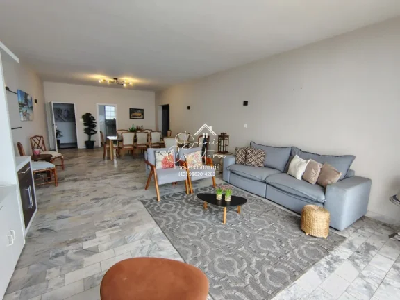 Imagem Apartamento de luxo à venda ou locação em Guarujá-SP, Pitangueiras: 4 quartos, 1 suíte, 2 salas, 3 banheiros, 1 vaga, 160m².