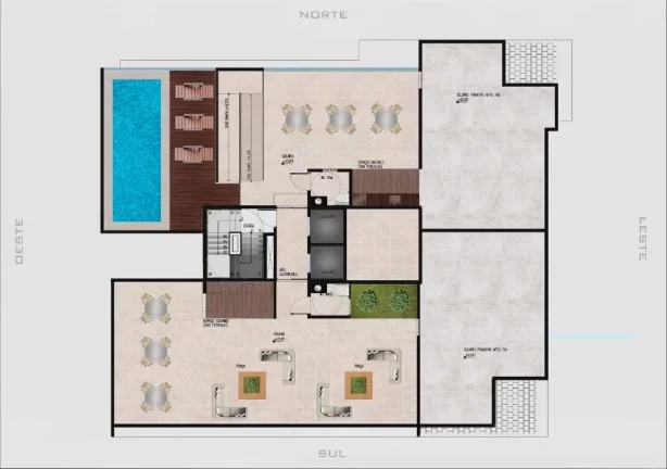 Imagem Flat à venda, 37 m² por R$ 309.000,00 - Bessa - João Pessoa/PB