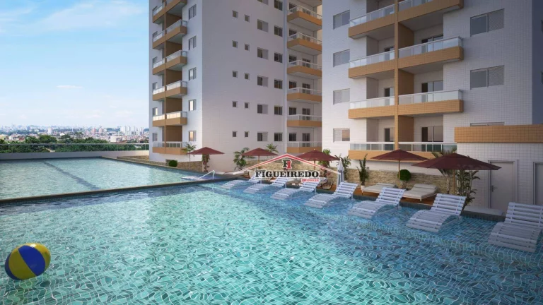 Imagem Apartamento à venda, 57 m² por R$ 445.800,00 - Boqueirão - Praia Grande/SP