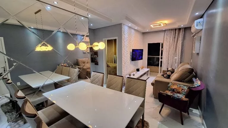 APTO ACONCHEGANTE - 2 DORM 1 SUÍTE TODO REFORMADO - COND. PORTAL DOS CRISTAIS - JARDIM SÃO PEDRO - HORTOLÂNDIA