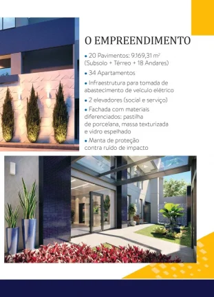 Imagem Lançamento: Apartamento no EDIFÍCIO LONDON RESIDENCE no Bairro Coqueiral em Cascavel - 178.63m² com portaria 24h