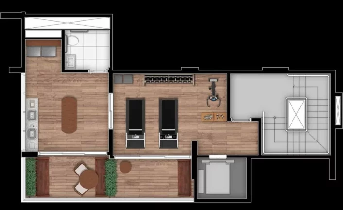 Imagem STUDIO RESIDENCIAL em São Paulo - SP, Brooklin Paulista