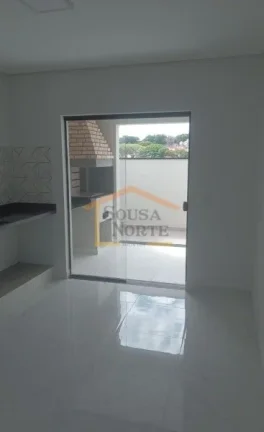 Imagem Sobrado novo, com 125 m² de área construída, distribuídos em 3 dormitórios, sendo 3 suítes, sa...