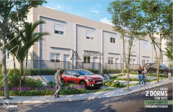 Casa em Condomínio Jundiaí-SP, 2 Quartos, 1 Suíte, 2 Salas, 2 Banheiros, 1 Vaga - Bairro Medeiros - 58m²