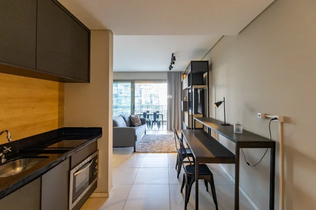 Imagem Apartamento à venda em São Paulo-SP, Itaim Bibi: 1 quarto, 1 sala, 1 banheiro, 1 vaga de garagem, 48m². Venha conferir!