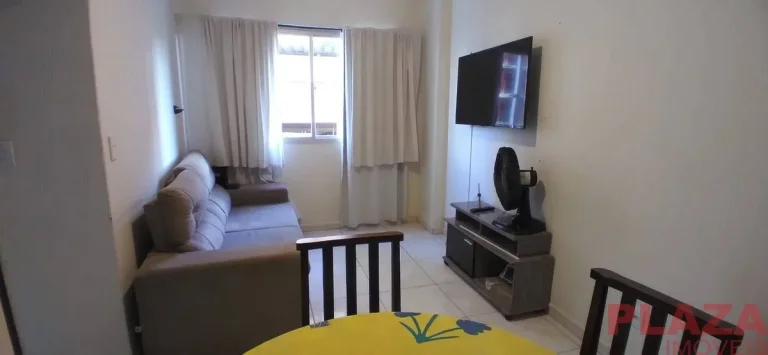 Imagem 1 Quarto | Vaga Rotativa | 53m² Privativos | Mobiliado | Centro de Balneário Camboriú