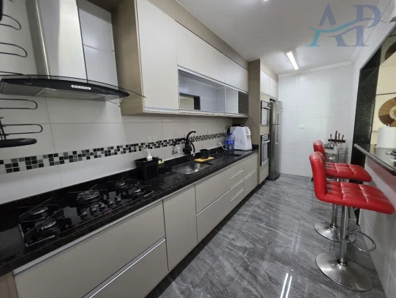 Imagem Apartamento na Guilhermina em Praia Grande com Vista Mar com 3 Dormitórios