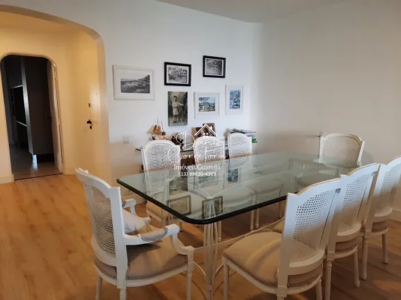 Imagem Apartamento à venda em Guarujá-SP, Pitangueiras: 3 quartos, 1 suíte, 2 salas, 3 banheiros, 2 vagas de garagem, 171m².