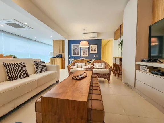 Imagem Apartamento Pé na Areia para Locação, com 3 Dormitórios 1 Suíte 123m² - Riviera de São Lourenço - Bertioga SP