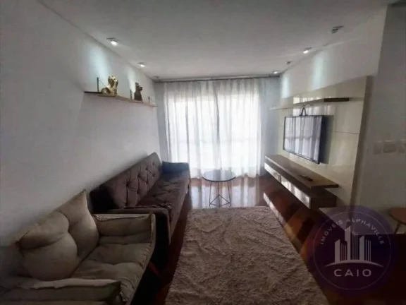 Imagem Apartamento com 3 quartos, 98m², aluguel por R$ 6.700/mês- Alphaville/SP