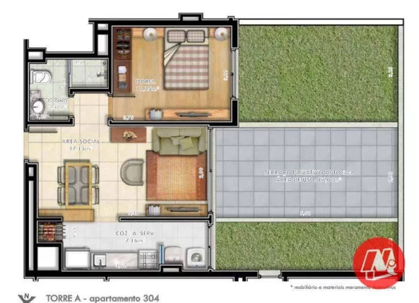 Imagem No Passo da Areia, 2 suites, 2 vagas e infraestrutura.