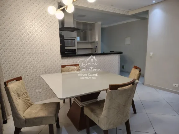 Imagem Casa para locação no Jardim Las Palmas, Guarujá-SP: 3 quartos, 1 suíte, 2 salas, 1 vaga de garagem, 160m² de área.