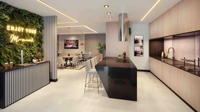Imagem Apartamento 47M², 1 Suíte, Lavabo, Varanda c/churrasqueira a carvão, vaga fixa e livre c/tomada p/carro elétrico, depósito.