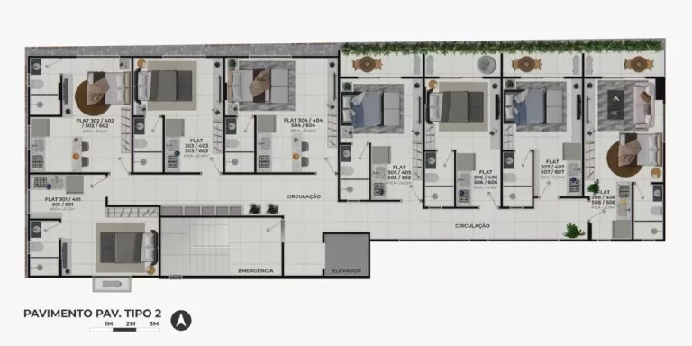 Imagem Flat à venda, 28 m² por R$ 320.172,90 - Jardim Oceania - João Pessoa/PB