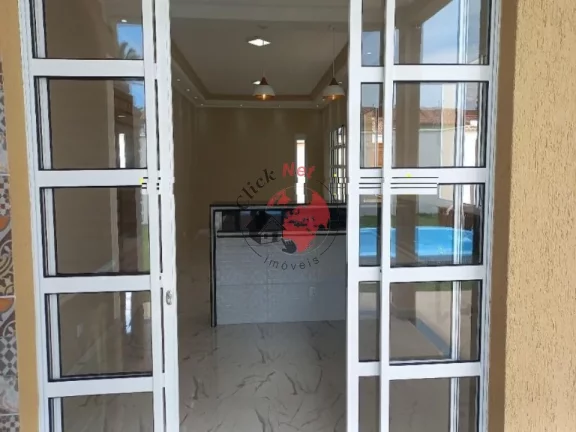 Imagem Casa Terrea nova sem uso 60m2 da Praia , 3 dorms c suite , quintal piscina , 4 vagas , bairro Gaivota, Itanhaem