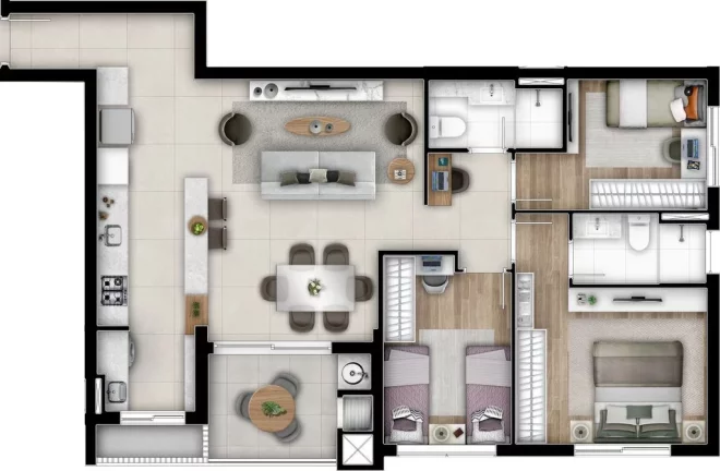 Imagem Gaia - Apartamento à venda no bairro Cabral - Curitiba/PR