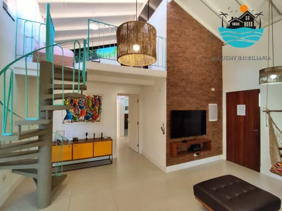 Imagem Casa de Temporada em Juquehy - 3 quartos sendo 02 suítes + 01 mezanino, 600metros da praia, piscina, max. 8 pessoas | Juquehy Imobiliária