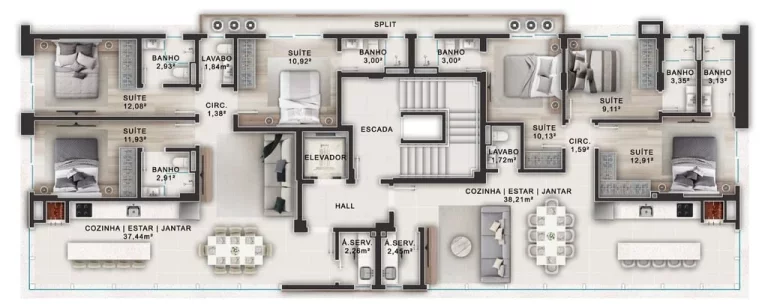 Imagem Eilat - Apartamento à venda no bairro Canto Grande - Bombinhas/SC