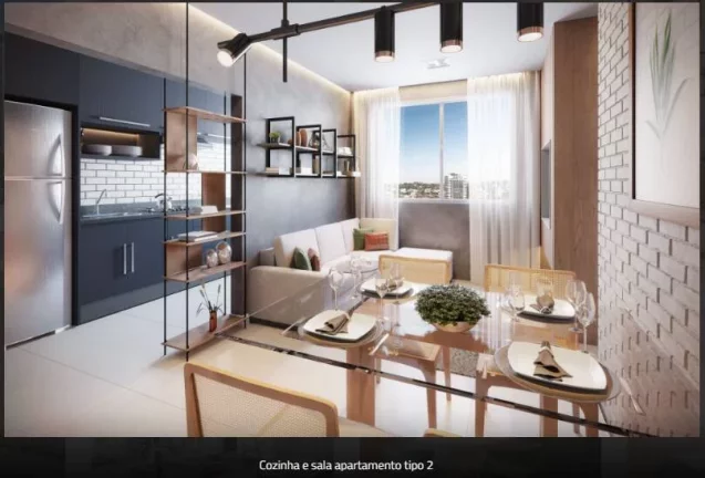 Imagem apartamento 2 quartos suite 1 vaga elevador