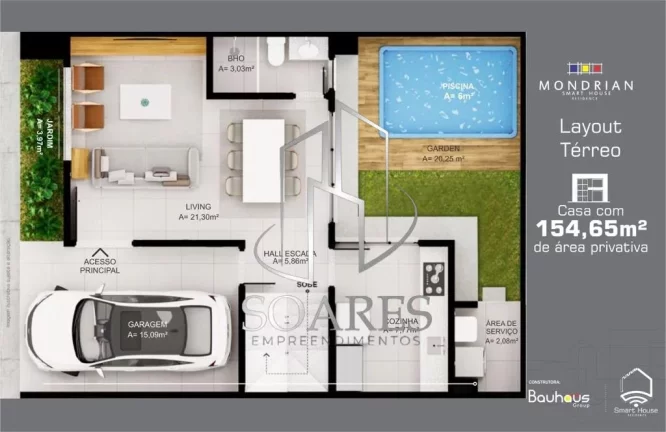 Imagem Condomínio Mondrian Smart House - Em fase de construção