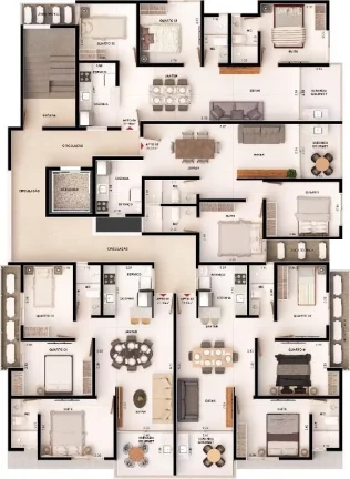 Imagem Apartamento à venda, 70 m² por R$ 529.000,00 - Bessa - João Pessoa/PB