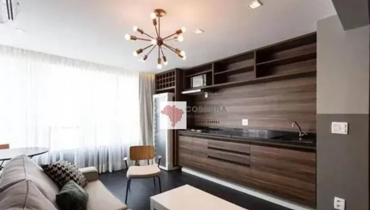 Imagem Apartamento com 1 dormitório para alugar, 45 m² por R$ 6.650,00/mês - Vila Olímpia - São Paulo/SP